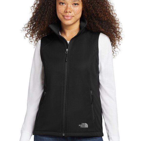 NWOT North Face Women's Ridgewall Soft Shell Vest in Black with Perch Logo, M - Picture 1 of 15